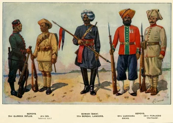 Az indiai hadsereg típusai, 1919.