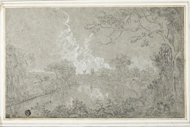 A Dee folyó partjai Eaton Hall közelében, Cheshire, kb. 1759