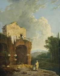 Hadrianus Villa Tivoli, 1765 körül (olaj, vászon)