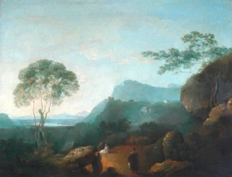 Táj figurákkal (olaj, vászon)