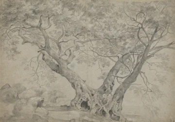 Az Arbra Sacra a Nemi-tó partján, 1754-56 körül