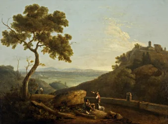 A Sybil és a Campagna temploma, Tivoli, Olaszország (olaj, vászon)