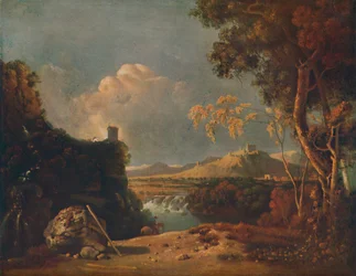 A fehér szerzetes – IV. olasz táj, fehér szerzetessel, c1752