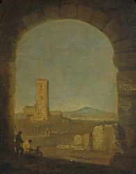 Torre del Fiscale, Róma közelében, Olaszország, 1775 körül (olaj, vászon)