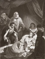 Erzsébet királynő utolsó órái (litho)