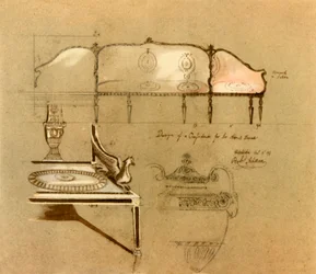 Dizájn kanapéhoz, 1777, 1946.