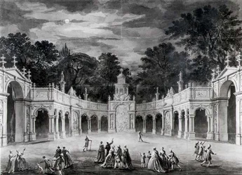 A Buckingham House kivilágítása III. György születésnapjának megünneplésére
