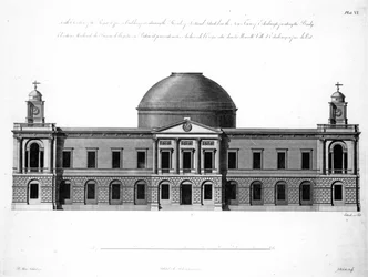 The South Elevation of Register House, Edinburgh, metszett J. Roberts, 1773