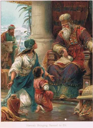 Illusztráció Ernest Nister „Biblia történetéből”, 1910 körül (színes litó)