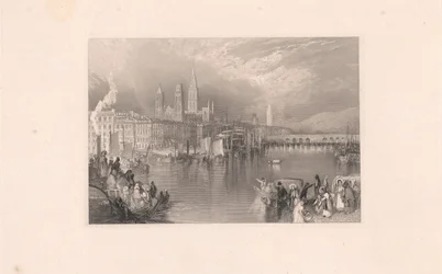 Rouen, felnéz a folyóra