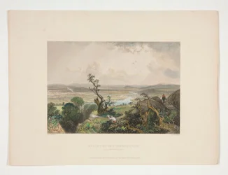 Connecticut völgye (a Holyoke-hegyről), Nathaniel Parker Willis illusztrációja
