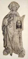 St. Veronica (toll, tinta és indiai tinta mosás velumen)