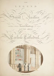 Ms. New Coll 380, f9r. A Carlisle-i Szent Mária székesegyház régiségei, Robert Carlile rajza, 1795 (toll, tinta és wc papíron)
