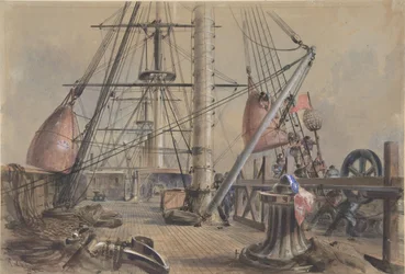 Kijutni az egyik nagy bójából: A nagy keleti fedélzetre nézve..., 1865-66.