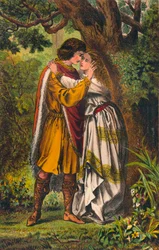 Posthumus. Királyném! A szeretőm! Ó hölgy, ne sírj többé. Cymbeline: I. felvonás, I. jelenet, 1875