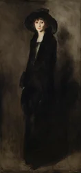 Lady in Black Velvet (Eulabee Dix Becker portréja) 1911 (Olaj, vászon)