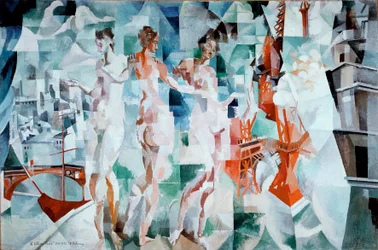 Robert Delaunay (1885-1941) Párizs városa festménye