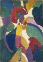 Nő napernyővel, 1913