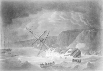"Őfelsége "Venerable" nevű hajójának elvesztése... hajótörés 1804. november 24-én éjjel a Torbay-i szikláknál".