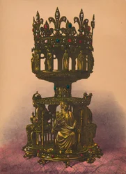 Ezüst aranyozott szentély, 1893.