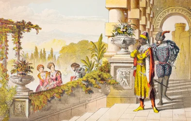 Cassio beszél az Othello, III. felvonás, III. jelenet, "Madam, I