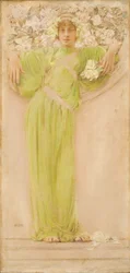 Rózsafüzér (június) 1897 (Olaj, pasztell és ceruza, vászon)