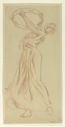 Study for Girl with Tambourine, „Vintage Festival”, Mendelssohn Glee Club, New York