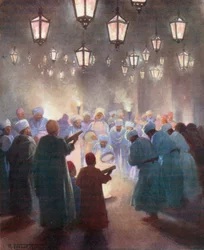 "Zikr" (színes litográfia)