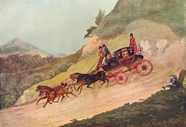 Királyi postakocsi, 19. század, 1907