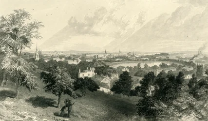 "Providence városa, Prospect Hillből", 1872.