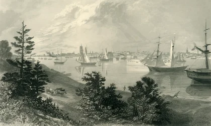 "Detroit városa, Kanada partjáról", 1872.