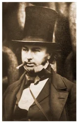 Isambard Kingdom Brunel portréja az SS Great Eastern kilövőláncainál, 1857