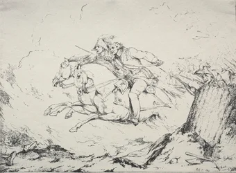 Poliautográfiai példányok: lovassági roham, 1803.