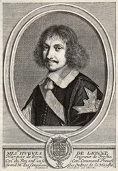 Hugues de Lionne (1611-1671), de Fresnes márki, Berny ura, diplomata és államminiszter volt XIV. Lajos idején. Robert Nanteuil metszete. Magángyűjtemény.