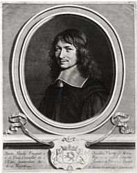 Nicolas Fouquet (1615-80) portréja 1662 (metszet) (f/w fotó)