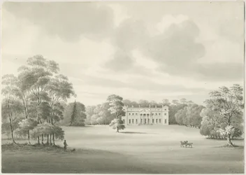 Chillington Hall: szépia rajz