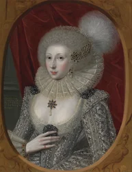 Női portré, valószínűleg Erzsébet pápa (kb. 1585; él 1624)