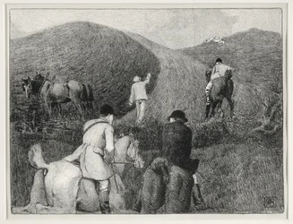 Vadászjelenet (litho)