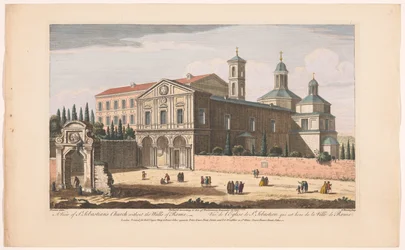 Kilátás a Szent Sebestyén-templomra a falakon kívül Rómában A Szent Sebestyén-templom kilátása Róma falai nélkül (cím a tárgyon) Róma (sorozat címe)