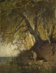 fürdőző gyerek