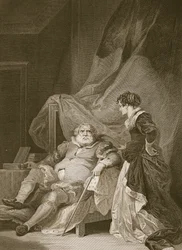 8. Henry és Catherine Parr, George Noble metszete, illusztráció David Hume „Anglia története” című kocsmájából. R. Bowyer, London, 1812