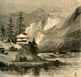 "Middle Block-house, Cascades", 1872.