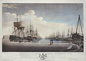 A Kingston upon Hull-i új dokk nyugati nézete