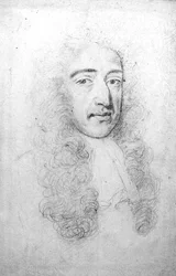 II. Károly (1630-85) portréja (ceruza pergamen)