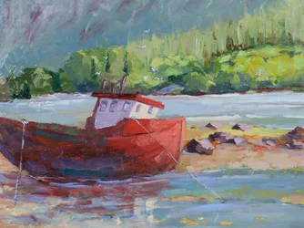 Beached, 2023 (olaj, tábla)