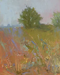 She Became A Garden, 2023 (olaj, papír)