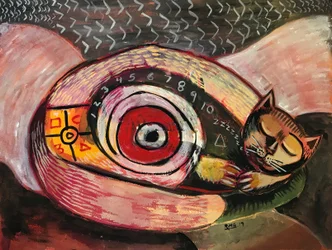 Édes álmok, 2019 körül (gouache, papír)