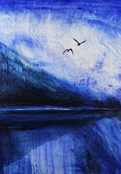 A Blue Mountain-tó madarai