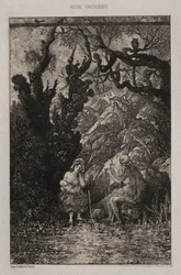 A Halál és a fiatal anya, 1861.