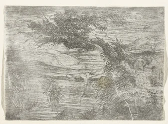 Landschap csavart tesz A halász a hídon